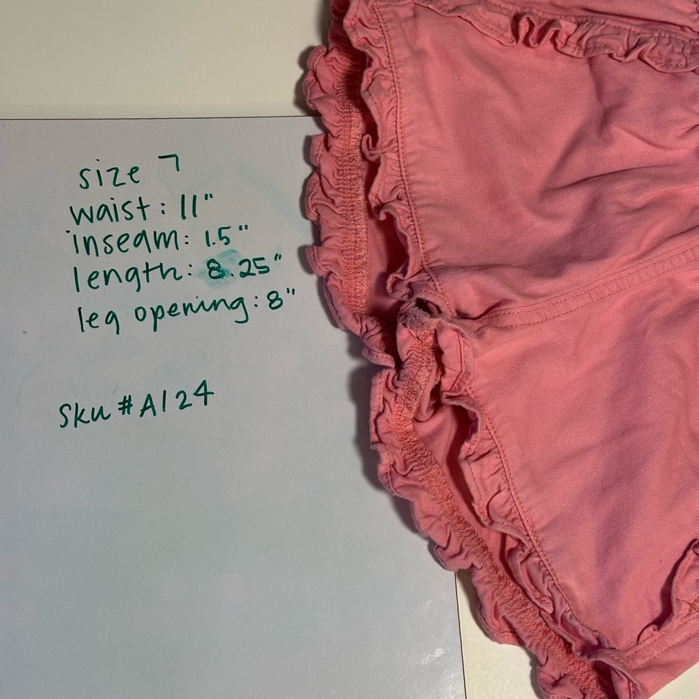 J. crew crewcuts 7y Pink Ruffle Shorts - Picture 6 of 8